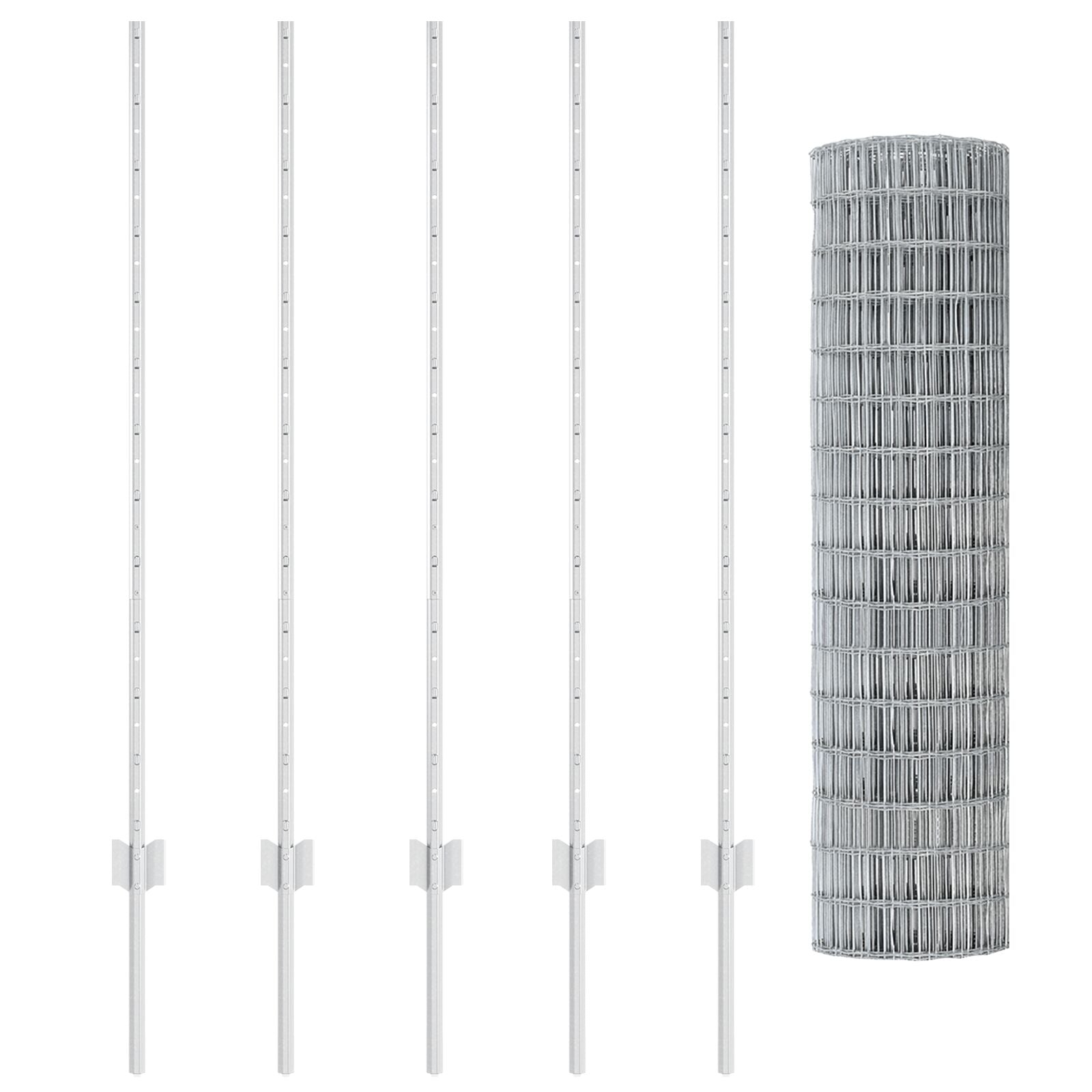 Tuinhek Rolset Set Van 2 Gegalvaniseerd Staal 10 X 1.2 Meter