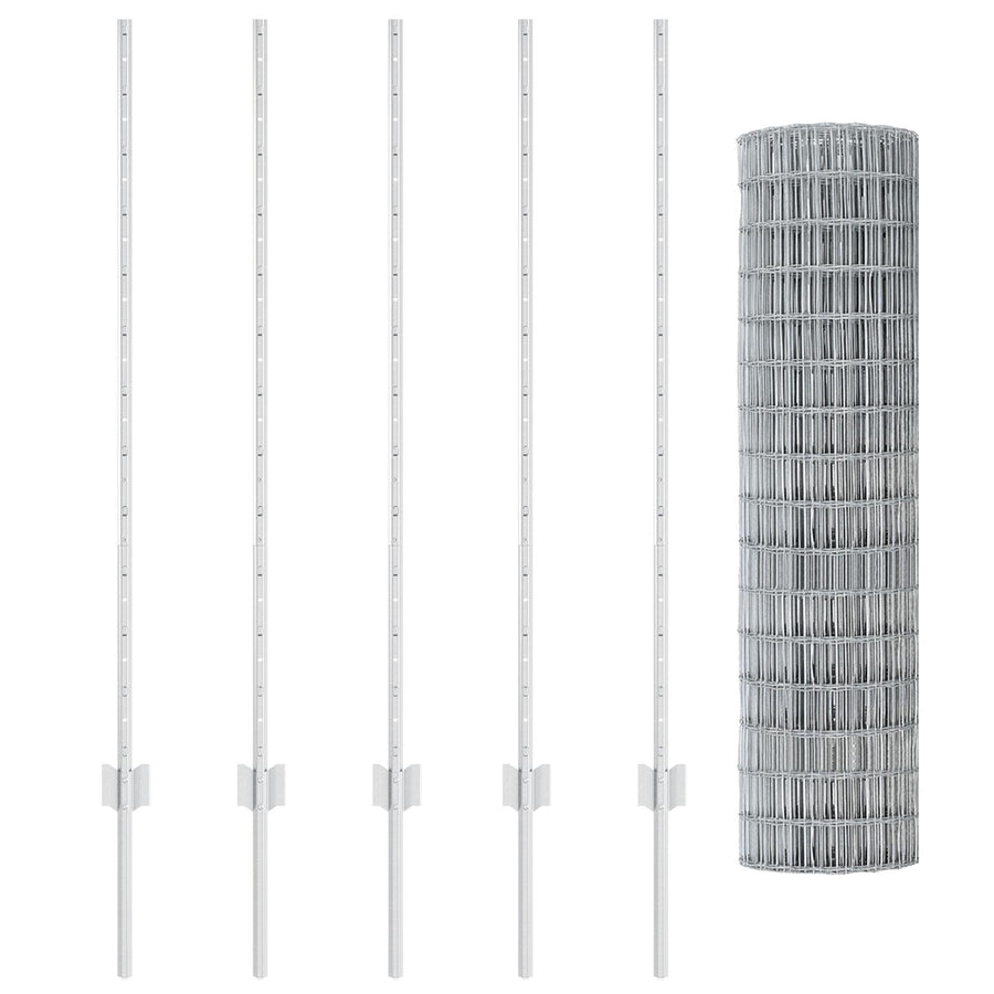 Tuinhek Rolset Set Van 2 Gegalvaniseerd Staal 10 X 1.2 Meter