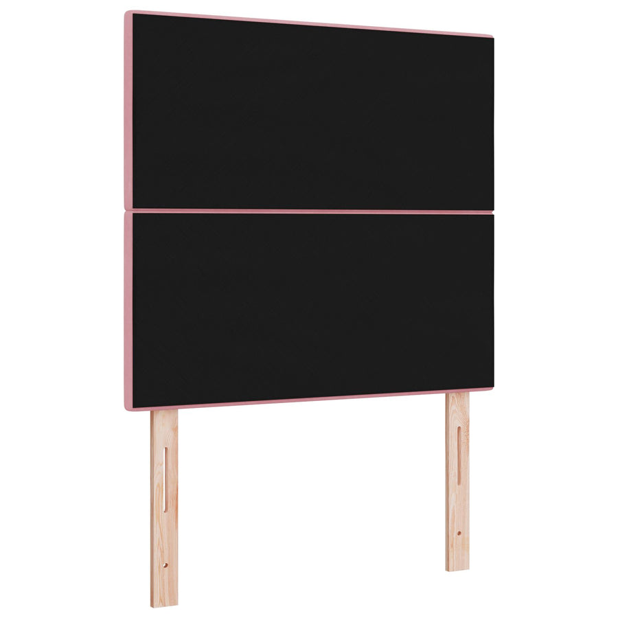 Hoofdbord Met Knopen Tufted Fluweel Roze 90 cm Hoog hoofdbord