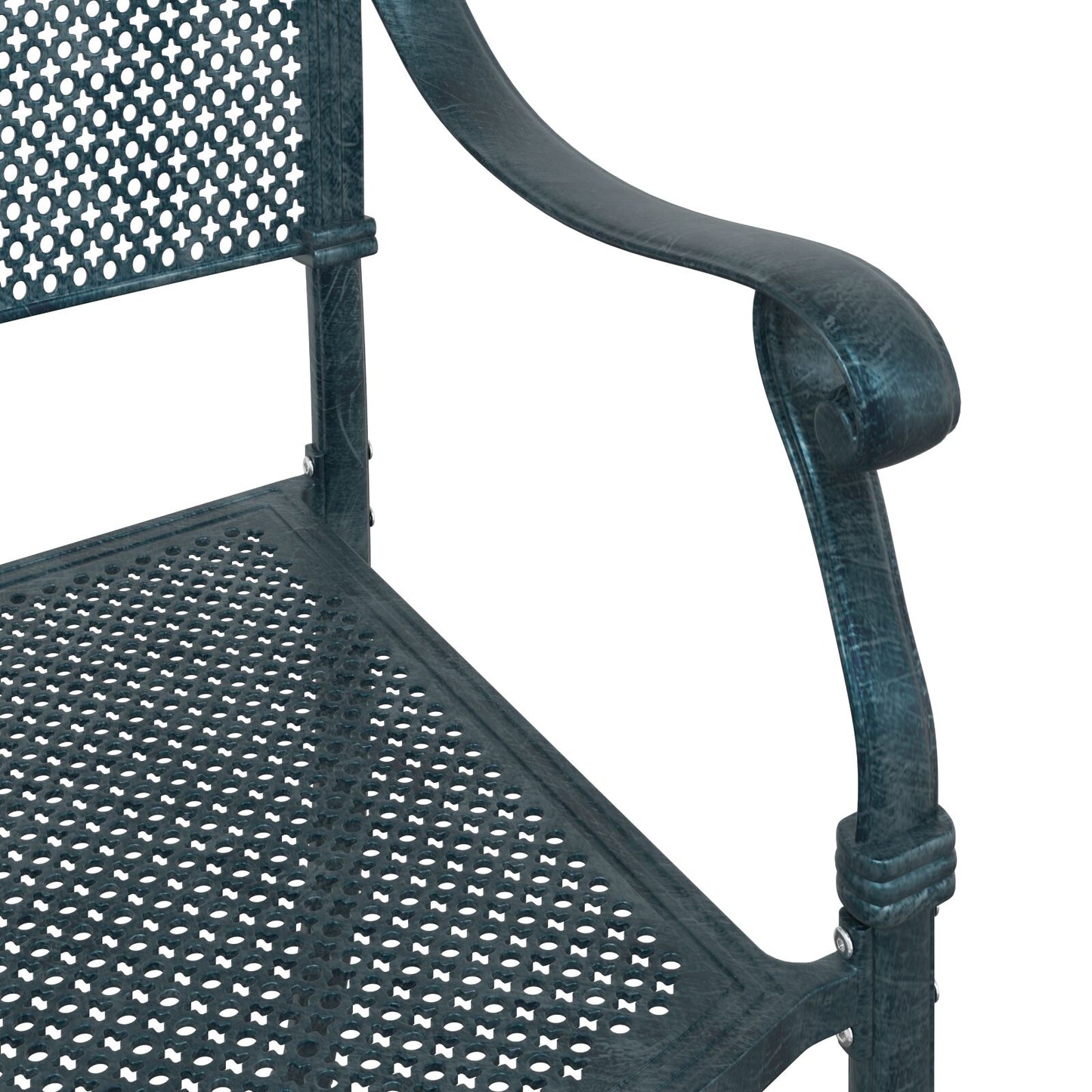 Tuinstoelen 2 Stuks Gietijzer Groen