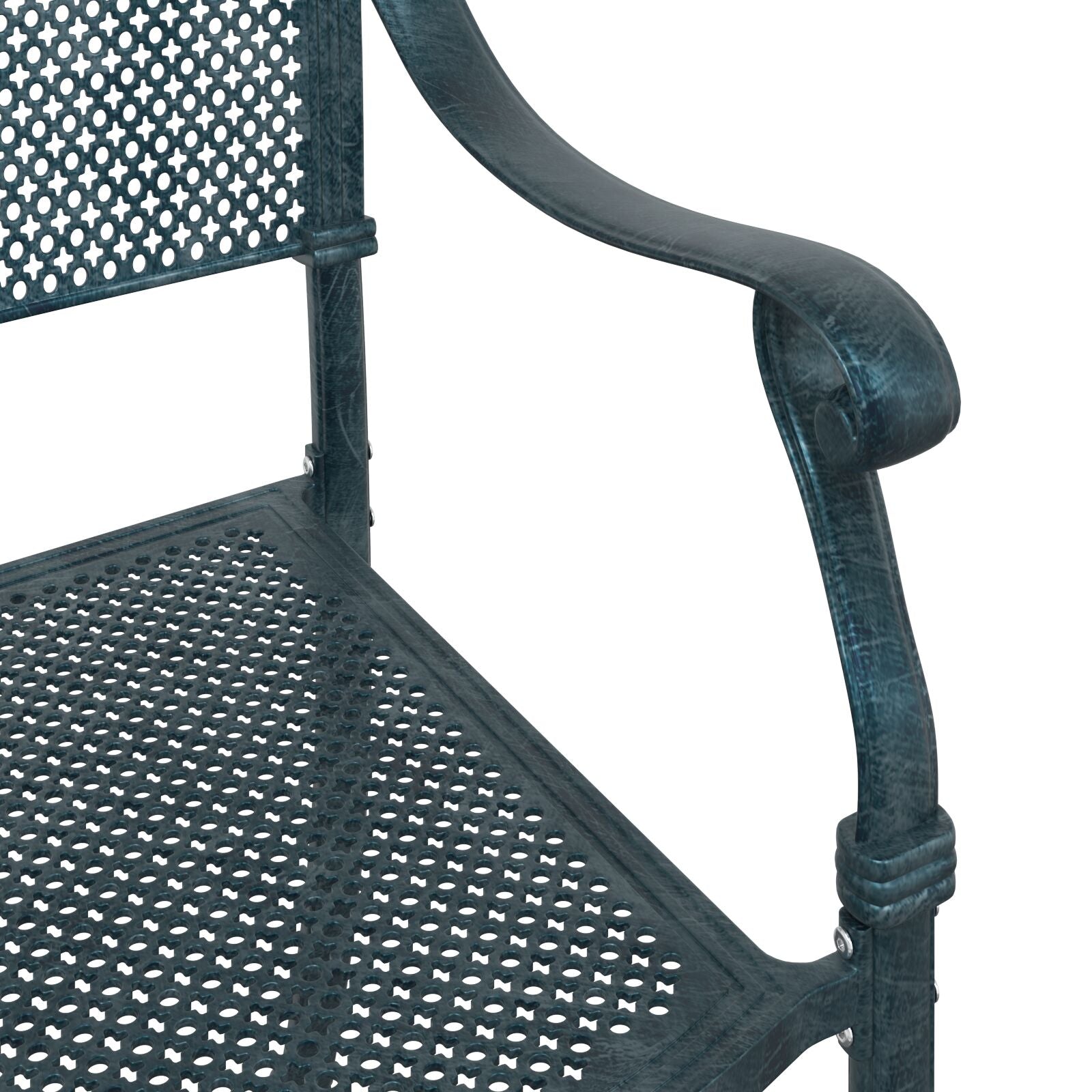 Tuinstoelen 2 Stuks Gietijzer Groen