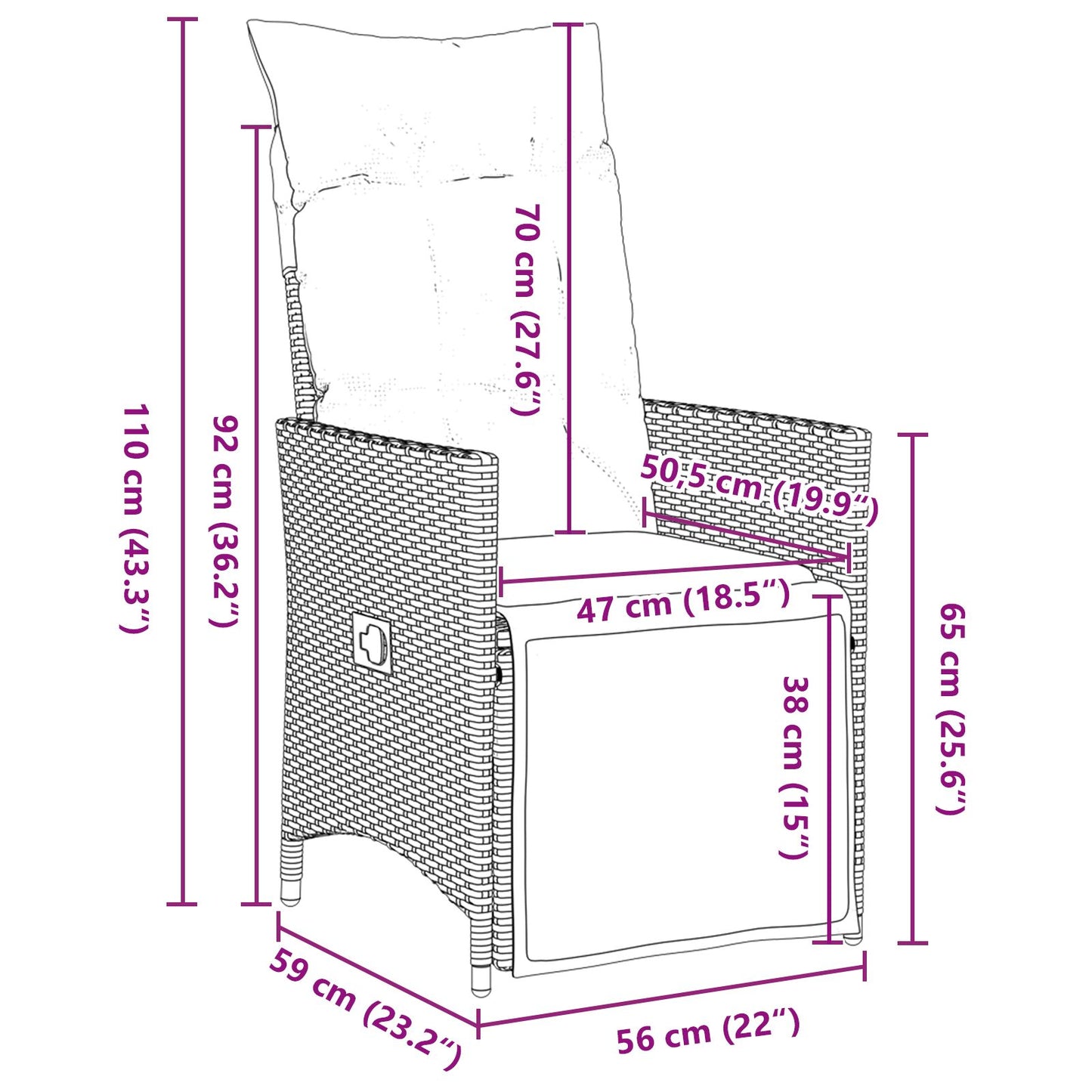 5-Delige Tuin Eetset Met Kussens Zwart Poly Rattan