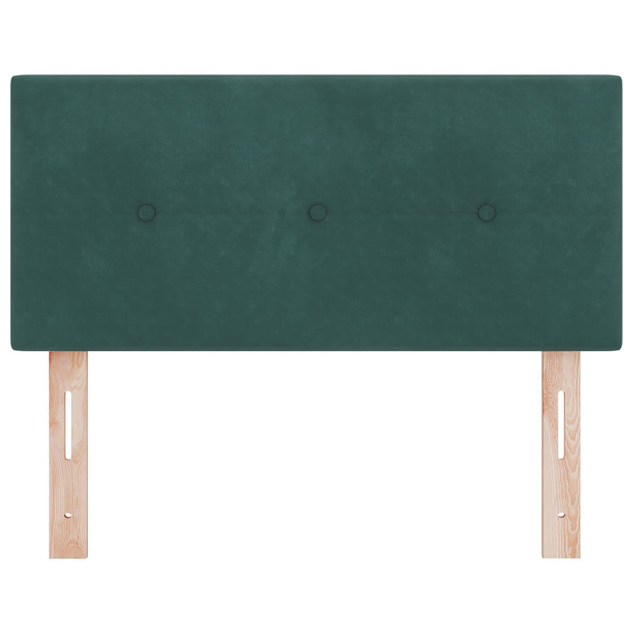 Hoofdbord Met Knopen Velours Donkergroen 80 cm Laag hoofdbord