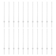 Fence Posts 44 pcs U-Channel Zilver 140 cm Staal