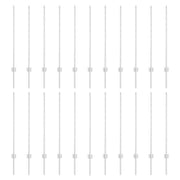 Fencing Post 22 pcs Silver 140 cm Steel