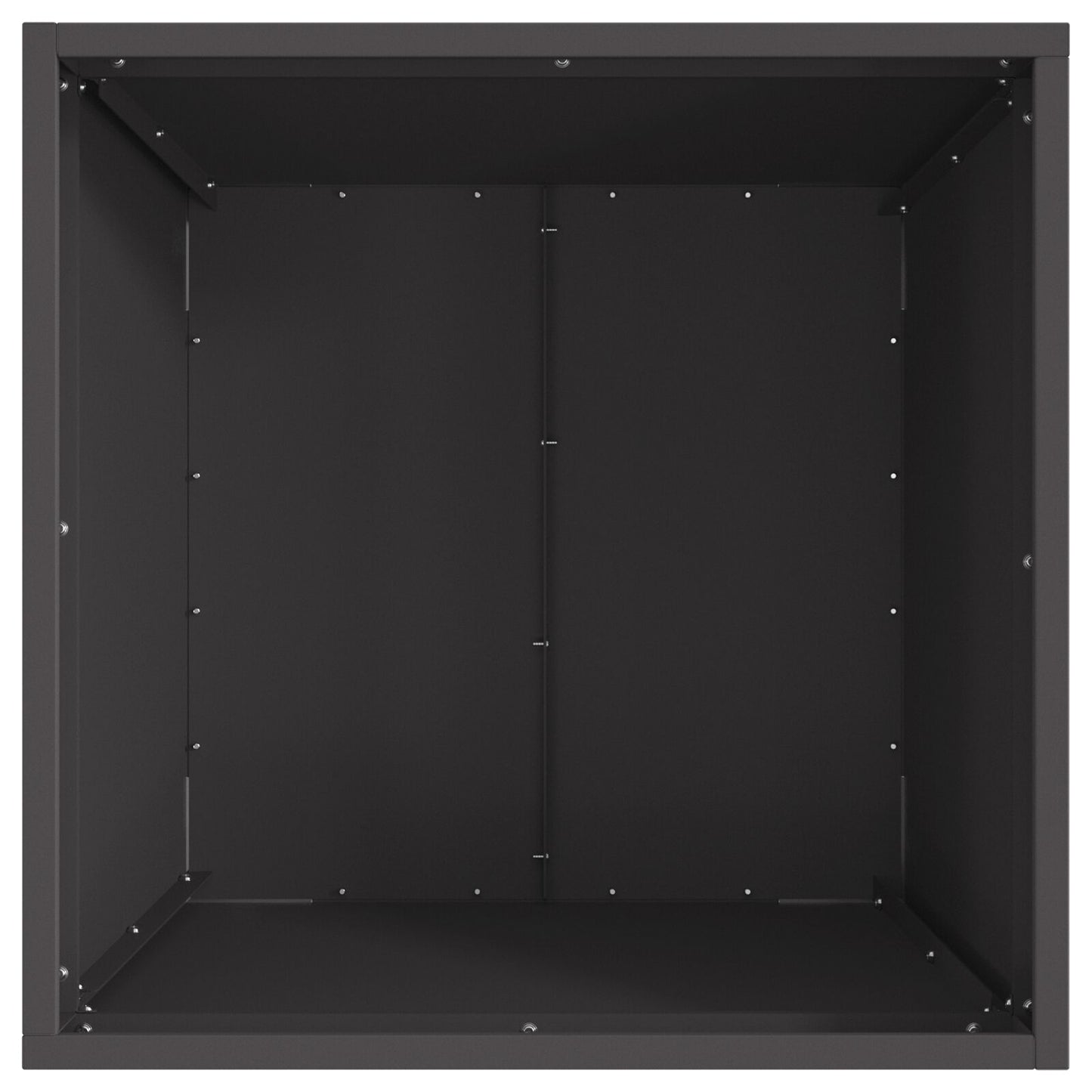 Vierkante Vuurkorf Zwart 50X50X30 Cm Staal 50 x 50 x 38 cm Koudgewalst staal/Zwart