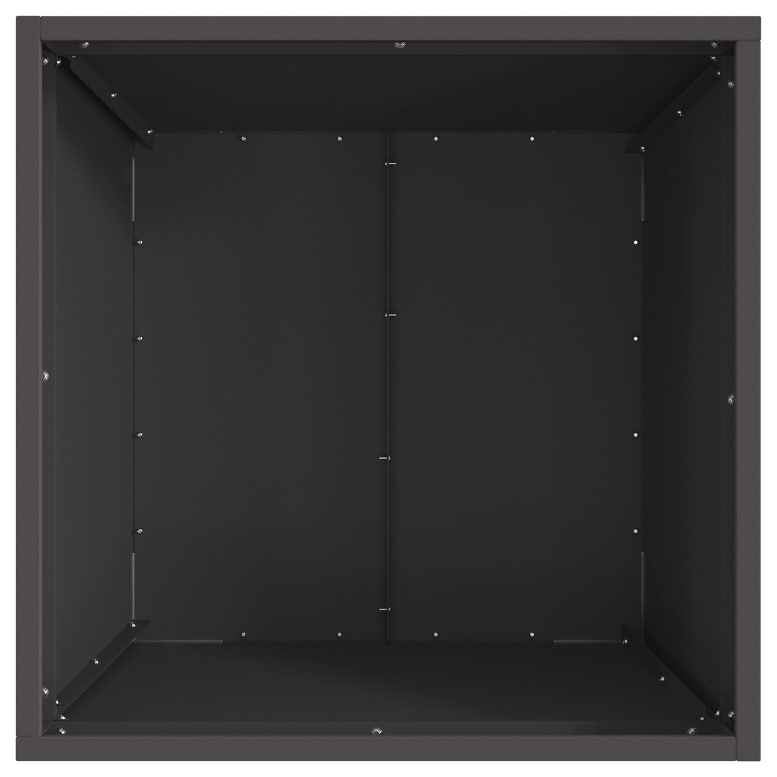 Vierkante Vuurkorf Zwart 50X50X30 Cm Staal 50 x 50 x 38 cm Koudgewalst staal/Zwart