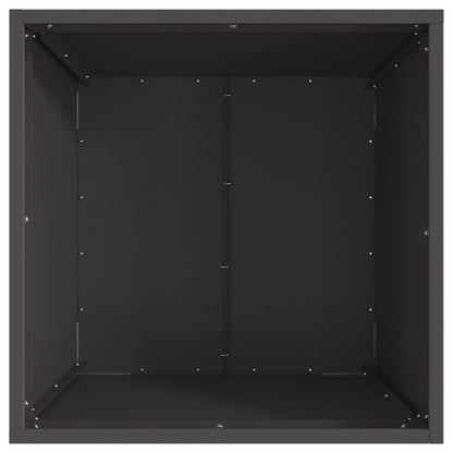 Vierkante Vuurkorf Zwart 50X50X30 Cm Staal 50 x 50 x 38 cm Koudgewalst staal/Zwart