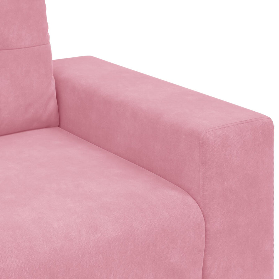 Loveseat Bank Fluweel Fluwelen Roze 120 cm