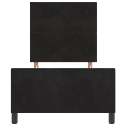 Bedframe Zwart 100X200 Cm Velours Crème