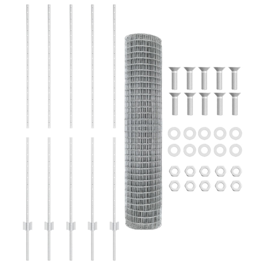 Euro Hek Set Set Van 2 Gegalvaniseerd Staal 10 X 1.6 Meters