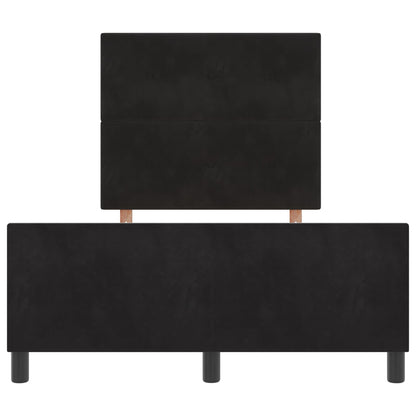 Zwarte Fluwelen Bedbodem 120X200 Cm Crème