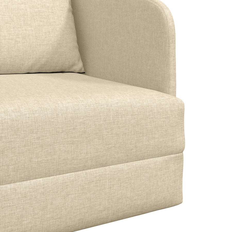 Vloer Sofa Bed 2-In-1 65X80X83 Cm Stof Crème