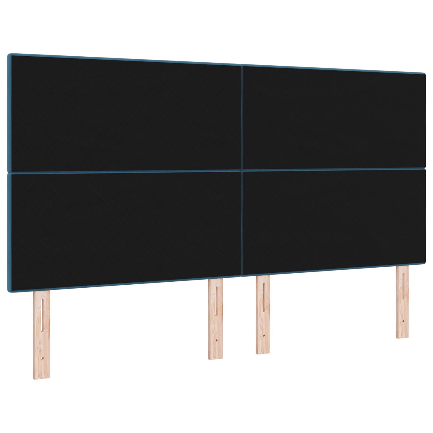 Hoofdbord Knop Tufted Fluweel Donkerblauw 180 cm Hoog hoofdbord