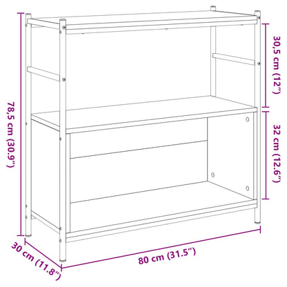 Boekenkast Artisian Eiken 80X30X Houtmateriaal 78,5 cm Artisan eiken