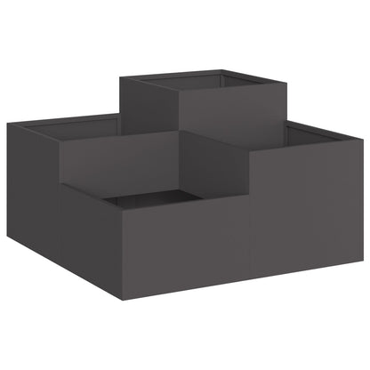 Tuinbak Staal Zwart 80 x 80 x 48 cm
