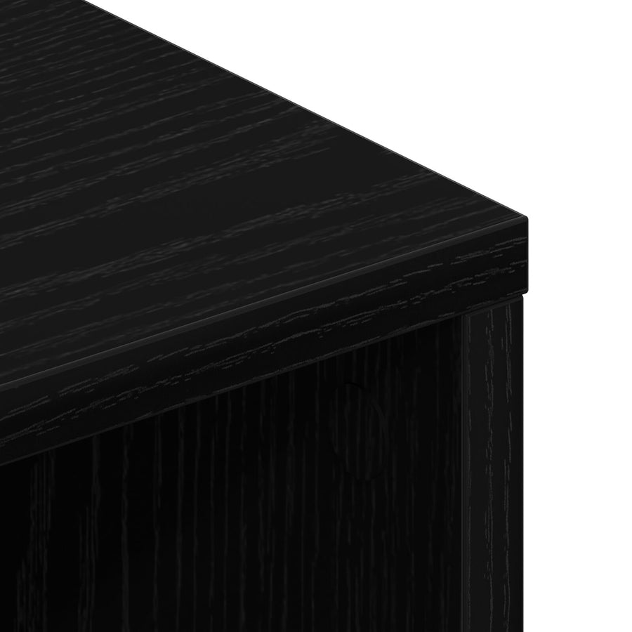 Tv Kast Zwart 90X35X35 Cm Geengineerd Hout Zwart eiken