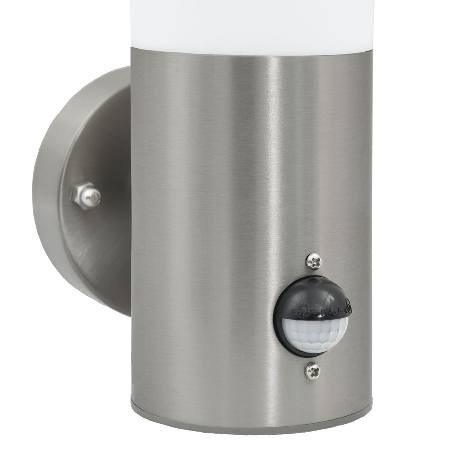 Buitenwandlampen 2 Stuks Rvs Ip44 Zilver met sensor