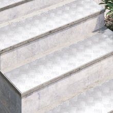 Aluminium Checker Platen 4 Stuks Anti-Slip 100X25 Cm 100 x 25 x 0.2 cm Rechthoekig
