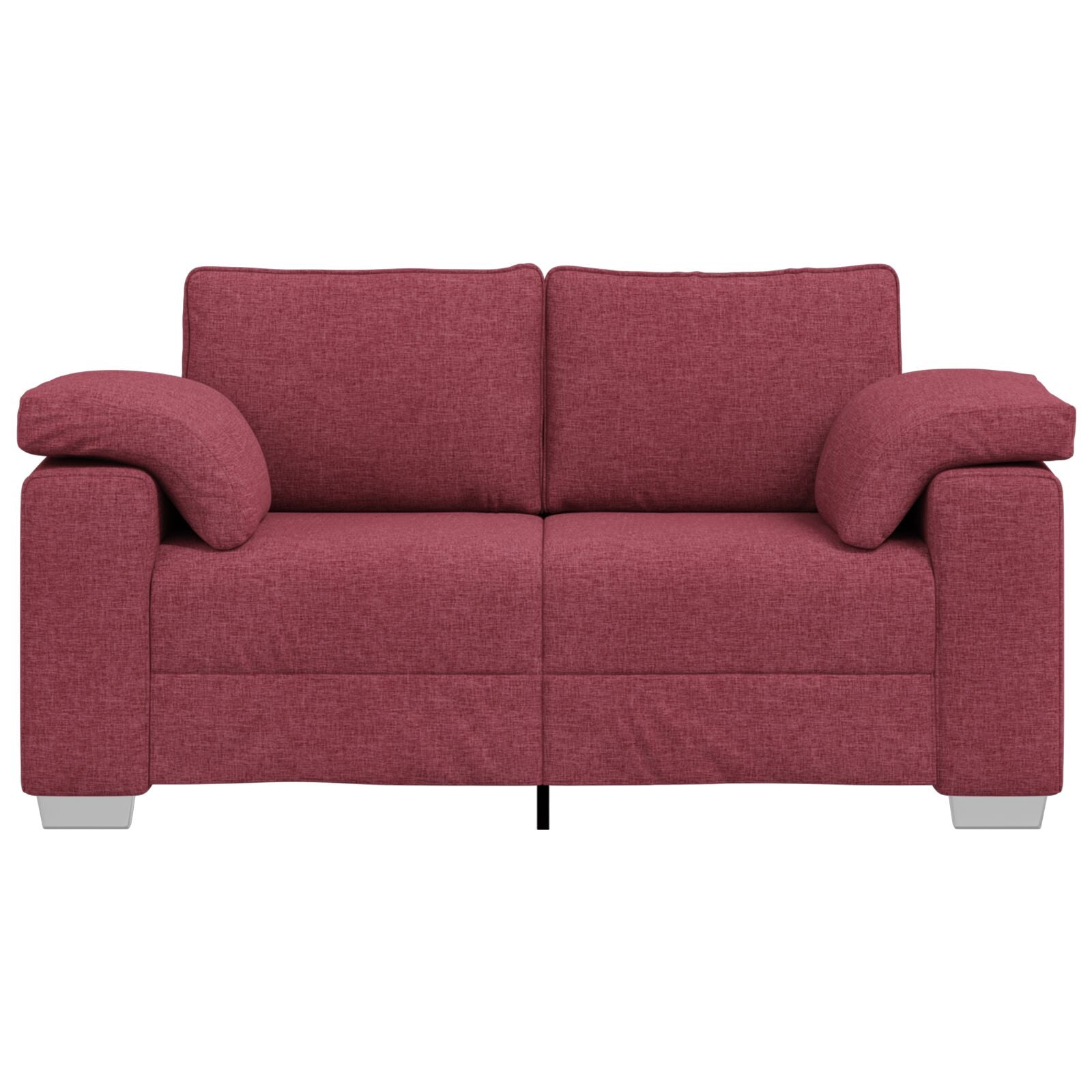 Love Seat Bank Wijnrood Stof Wind rood 120 cm