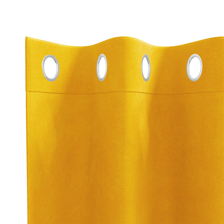 Verduisteringsgordijnen 2 Stuks Velvet Mosterdgeel 140 x 225 cm met oogjes