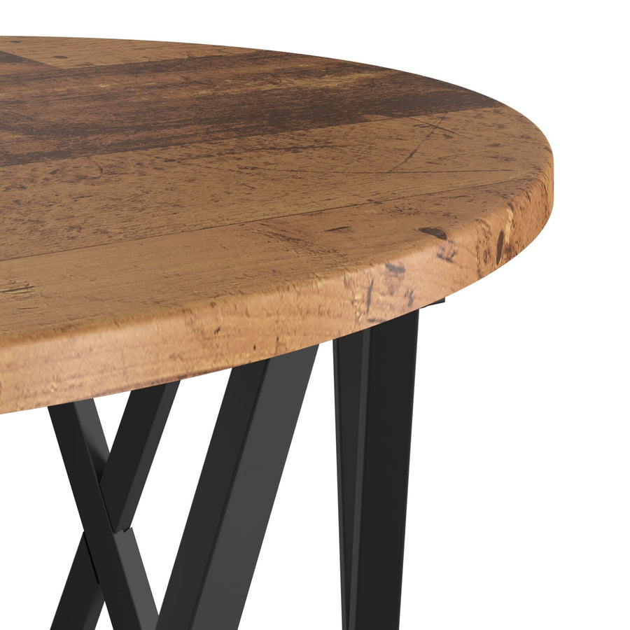 Nesting Bijzettafels 2 Stuks Oud Hout Gegoten Hout Gerecycled hout