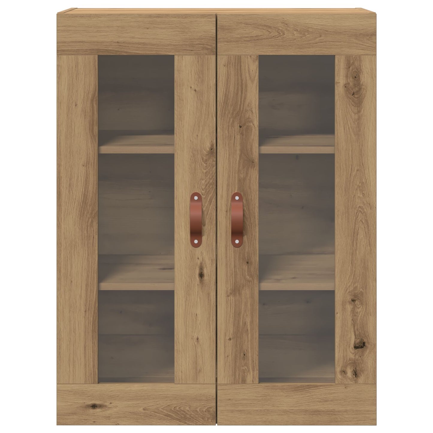 Wandkast Met Glazen Deuren Artisan Eiken 69,5X34X90 Cm