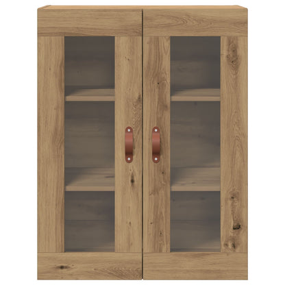 Wandkast Met Glazen Deuren Artisan Eiken 69,5X34X90 Cm