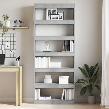 Beton Grijze Boekenplank Beton Grijs Behandeld Hout