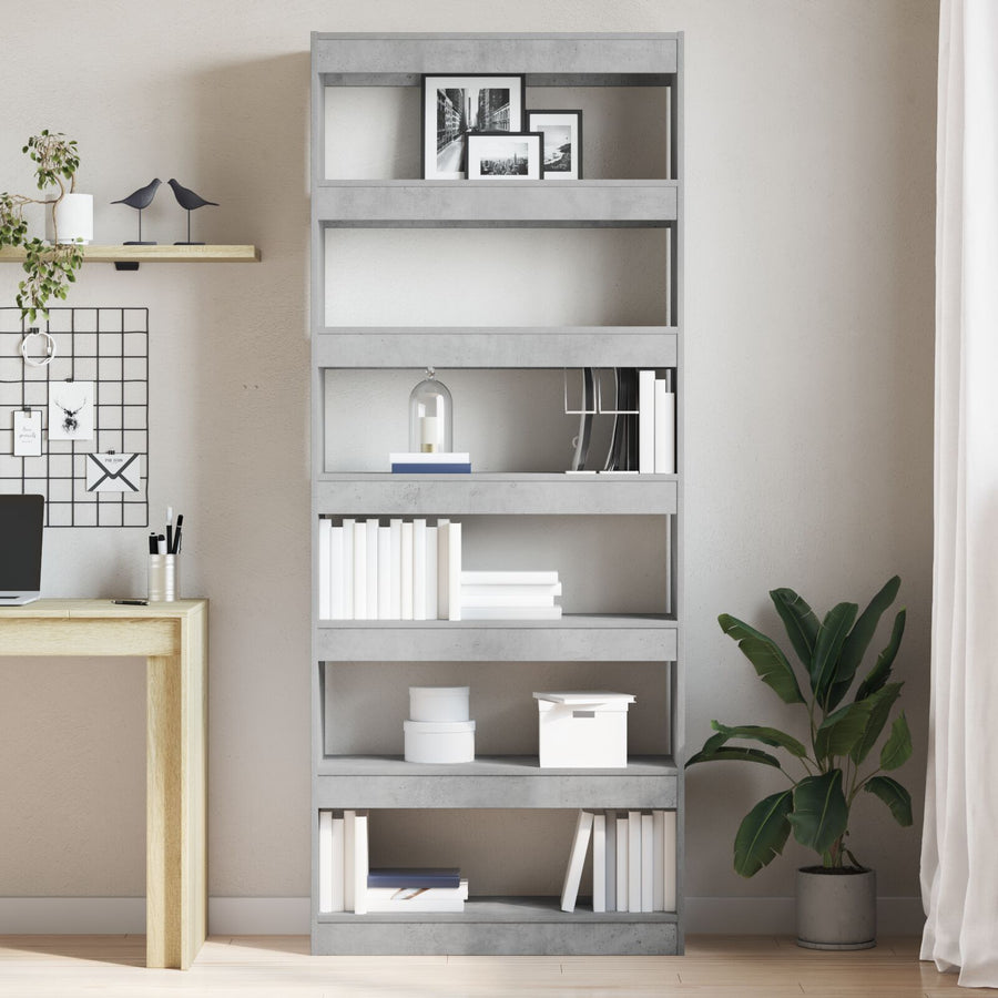 Beton Grijze Boekenplank Beton Grijs Behandeld Hout
