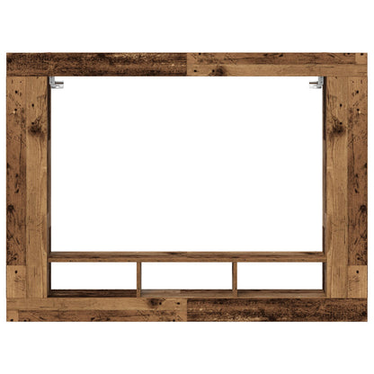 Tv Kast Muurbevestigd 152X22X113 Cm Oud Hout
