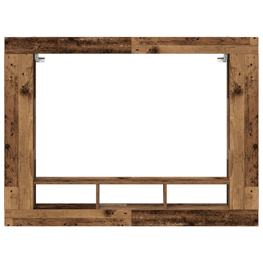 Tv Kast Muurbevestigd 152X22X113 Cm Oud Hout