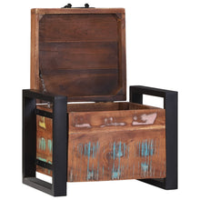 Opbergkasten 40X30X30Cm En Metaal 40 x 30 x 30 cm Massief gerecycled hout