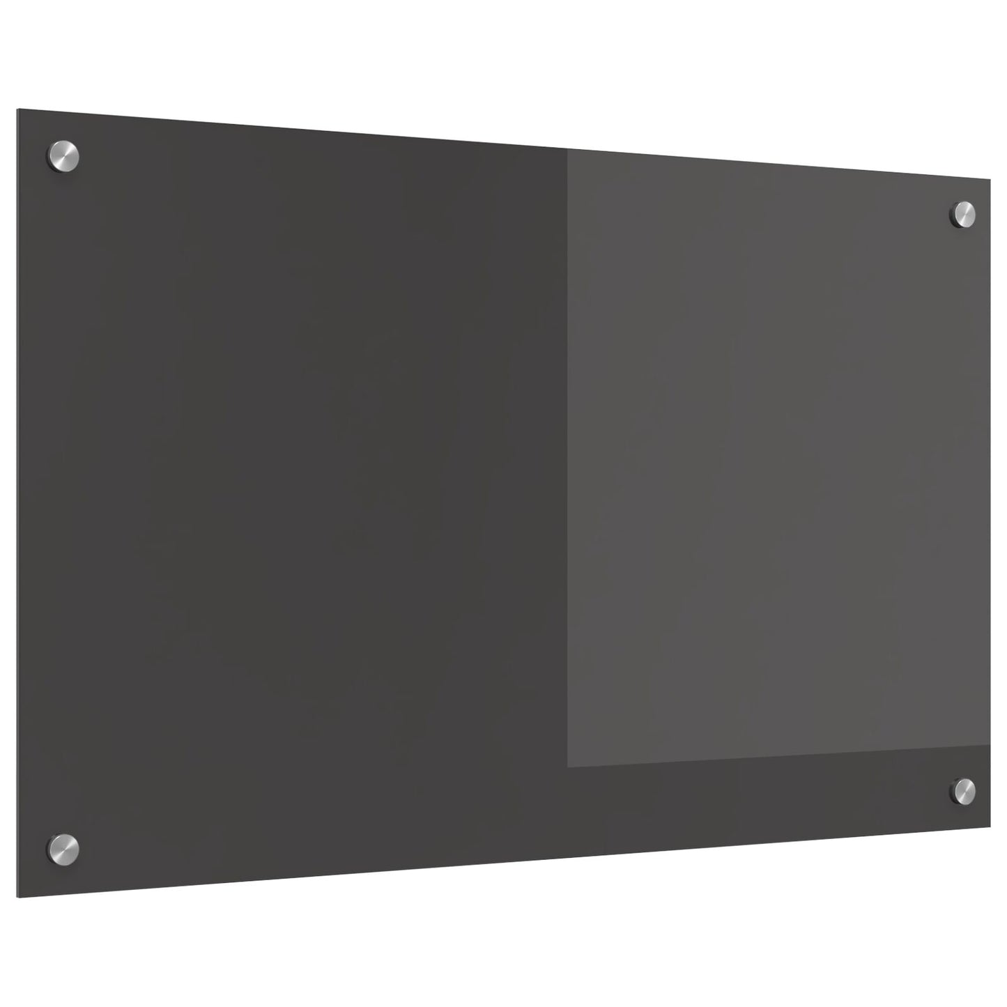 Donkergrijze Keukenachterwand 80X50X0.6 Cm Gehard Glas Donkergrijs 80 x 50 cm