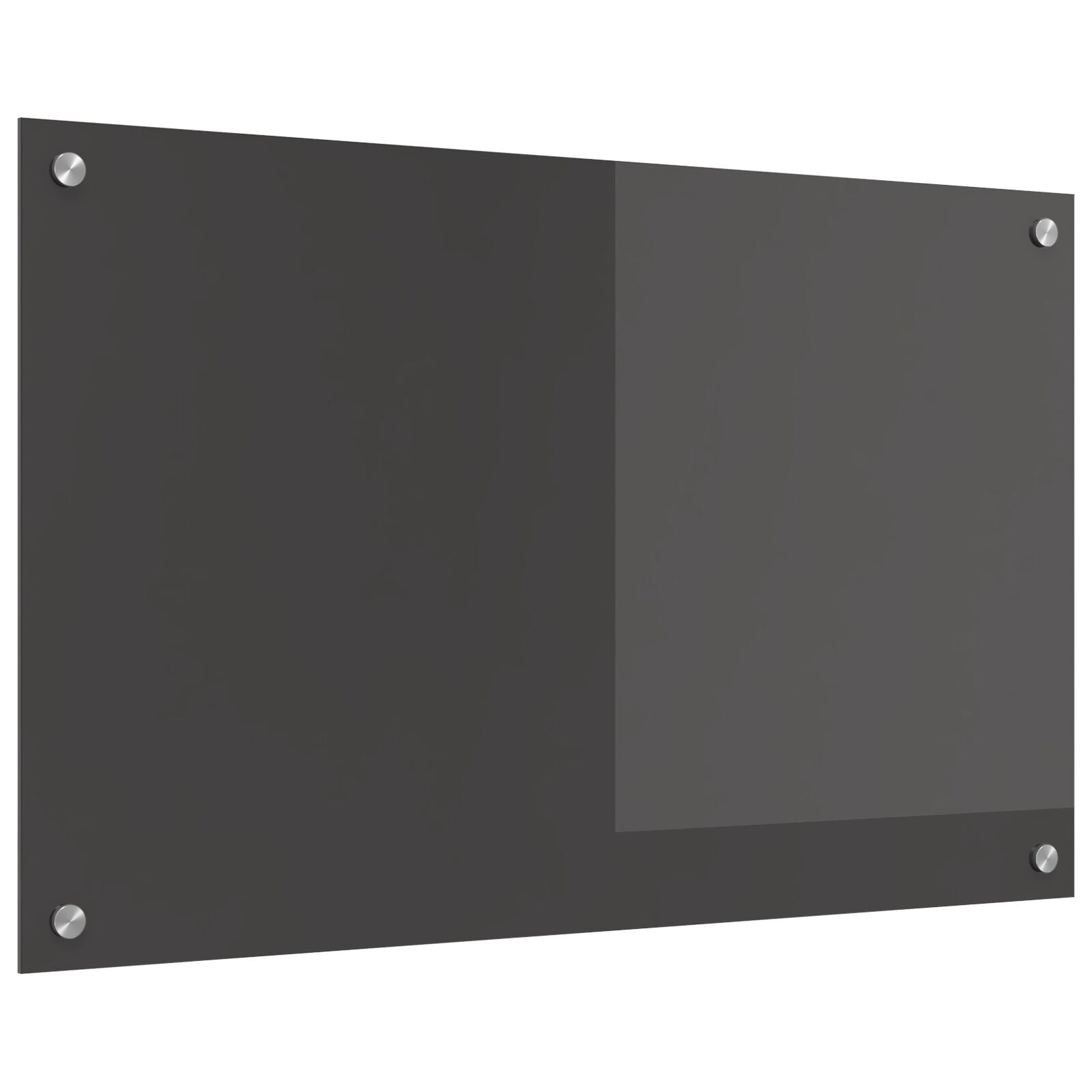 Donkergrijze Keukenachterwand 80X50X0.6 Cm Gehard Glas Donkergrijs 80 x 50 cm