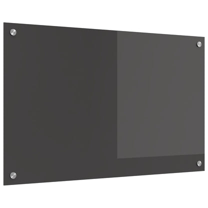 Donkergrijze Keukenachterwand 80X50X0.6 Cm Gehard Glas Donkergrijs 80 x 50 cm