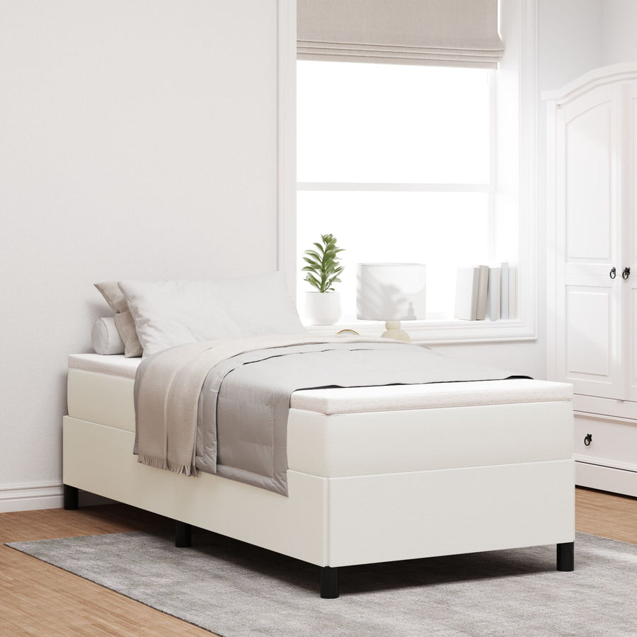 Bedframe Katoenen Velours Crème 80 x 200 cm