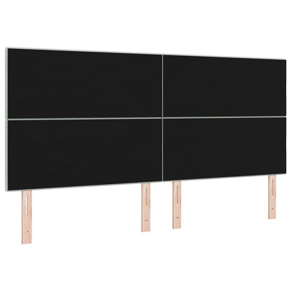 Hoofdbord Knopgetuft Fluweel Lichtgrijs 200 cm Hoog hoofdbord