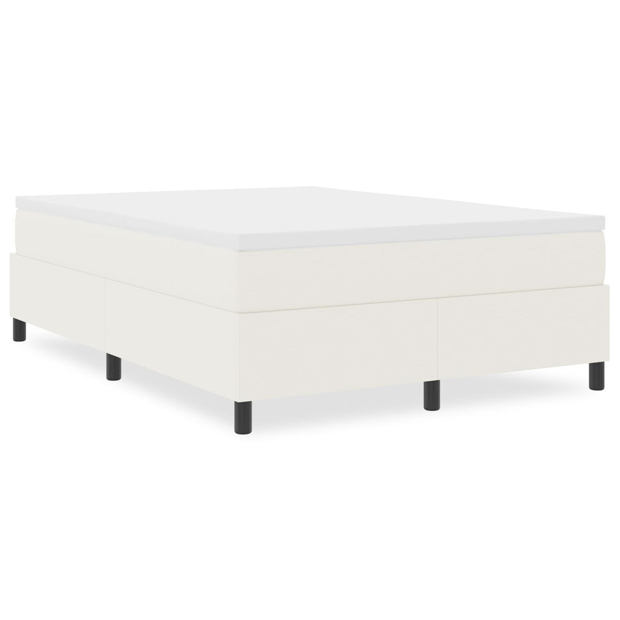 Boxspringbed Corduroy Stof Crème 160 x 200 cm