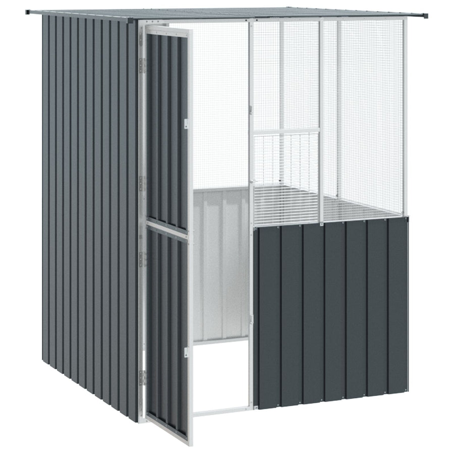 Vogelkooi Anthraciet 215X78X200 Cm Gegalvaniseerd Staal