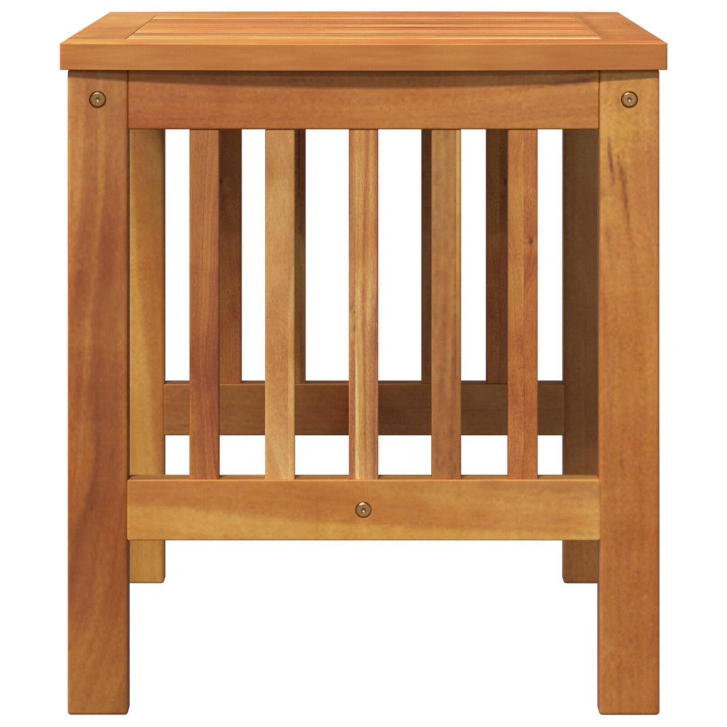 Tuin Bijzettafel Bruin 45X45X50 Cm Massief Acaciahout