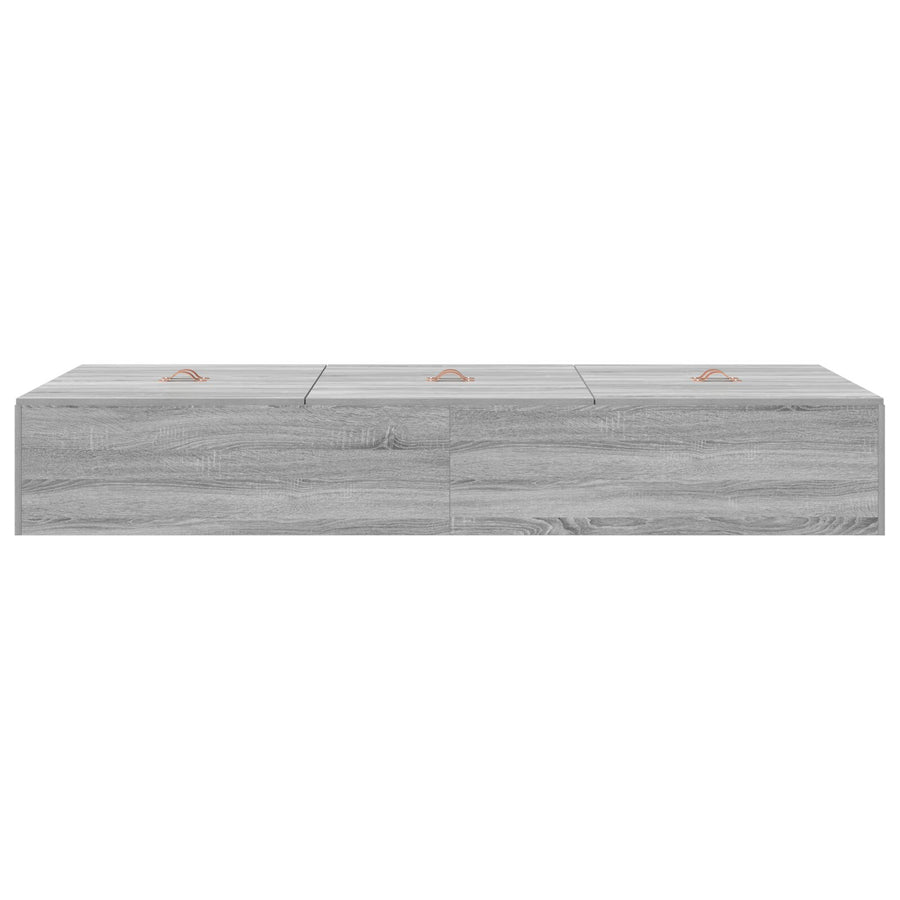 Opbergbedframe Grijs Sonoma 80 x 200 cm