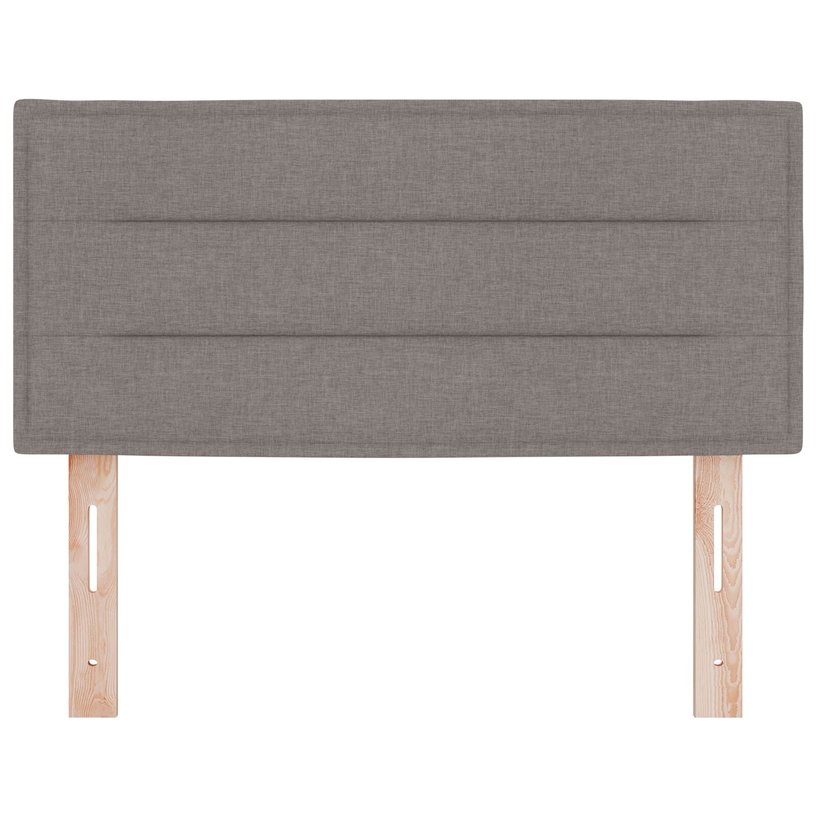 Hoofdbord Lijnenontwerp Stof Taupe 100 cm Laag hoofdbord
