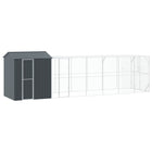 Vogelkooi 210x817x247 cm gegalvaniseerd staal antraciet
