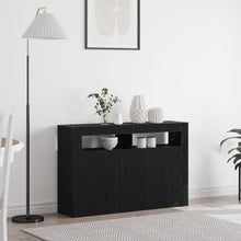 Dressoir Gefabriceerd Hout 116 X 30 X 75 Cm Zwart eiken