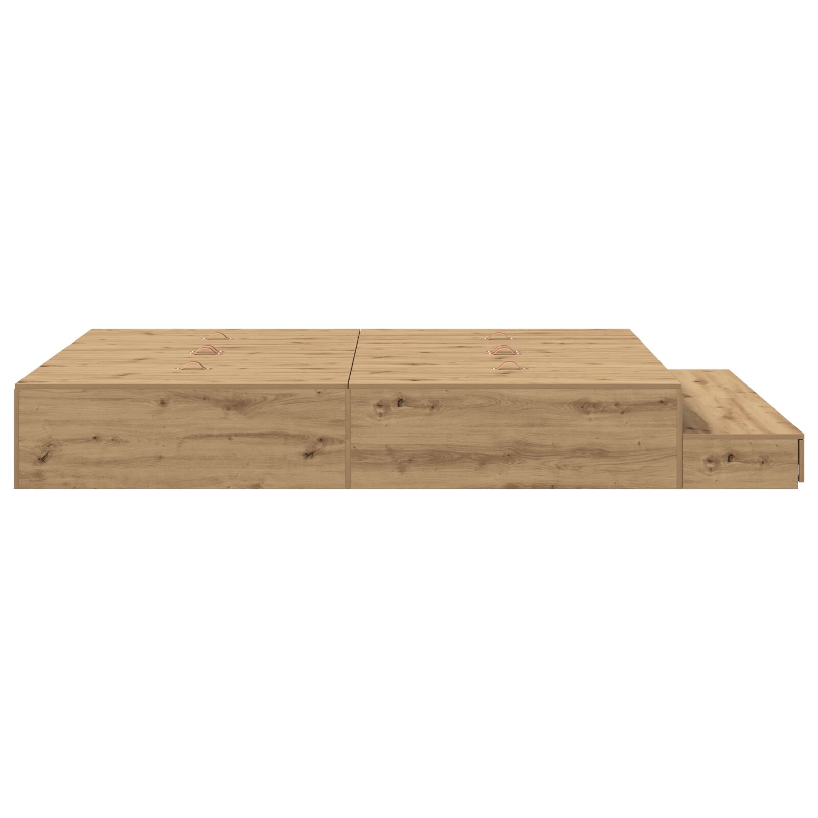 Opbergbedframe Artisan Eiken Bewerkt Hout 236,5 X 150 X 31,5 Cm Artisanaal Eiken