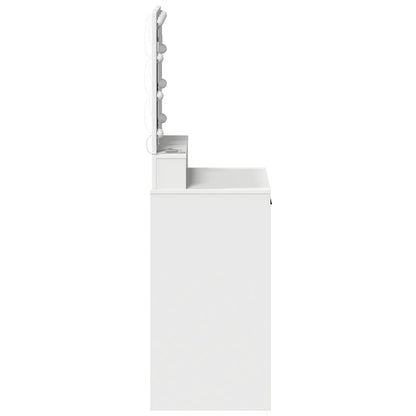 Make-Uptafel Met Led-Lampjes 50 x 41 x 135 cm Wit