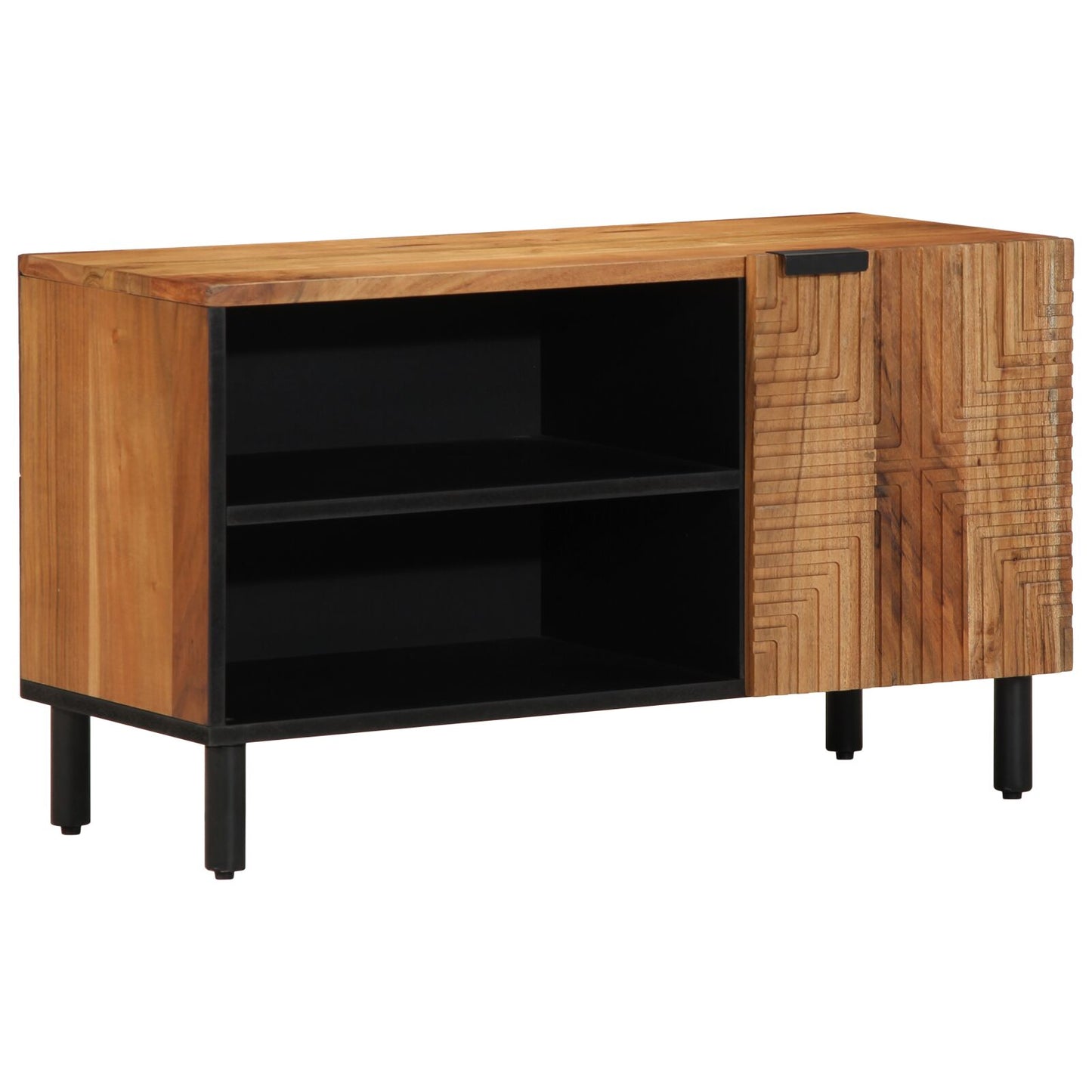 Tv-Kast 80X31,5X46 Cm Massief acaciahout