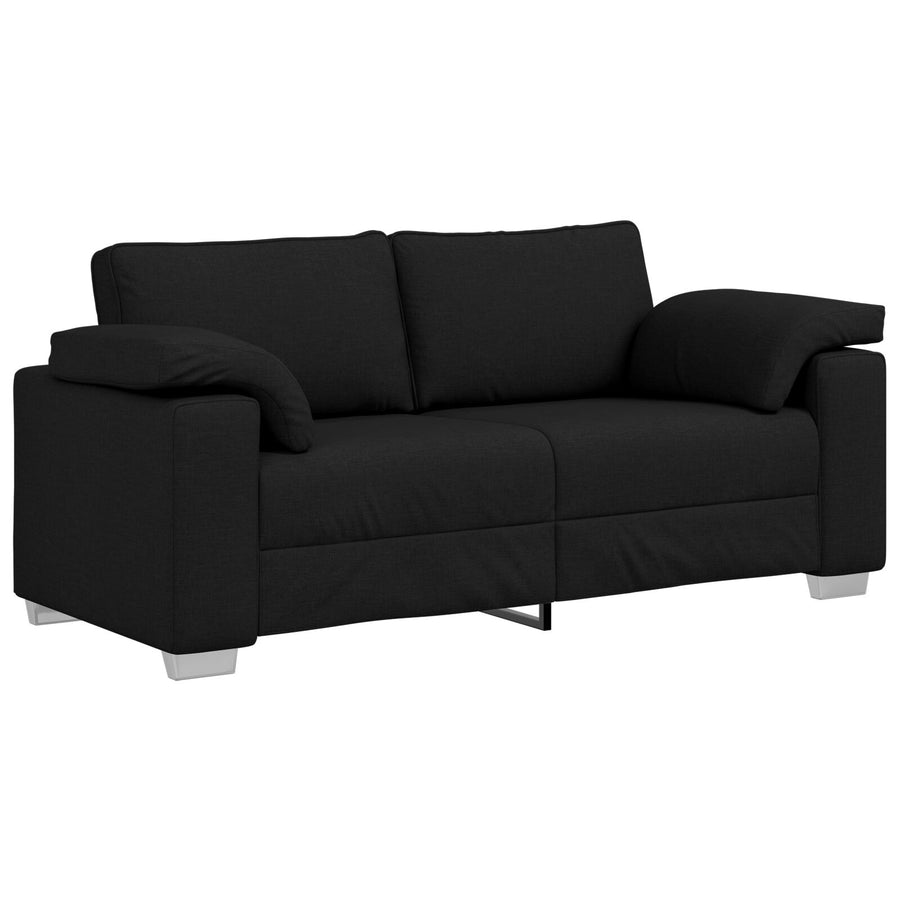 Loveseat Sofa Stof Zwart 140 cm