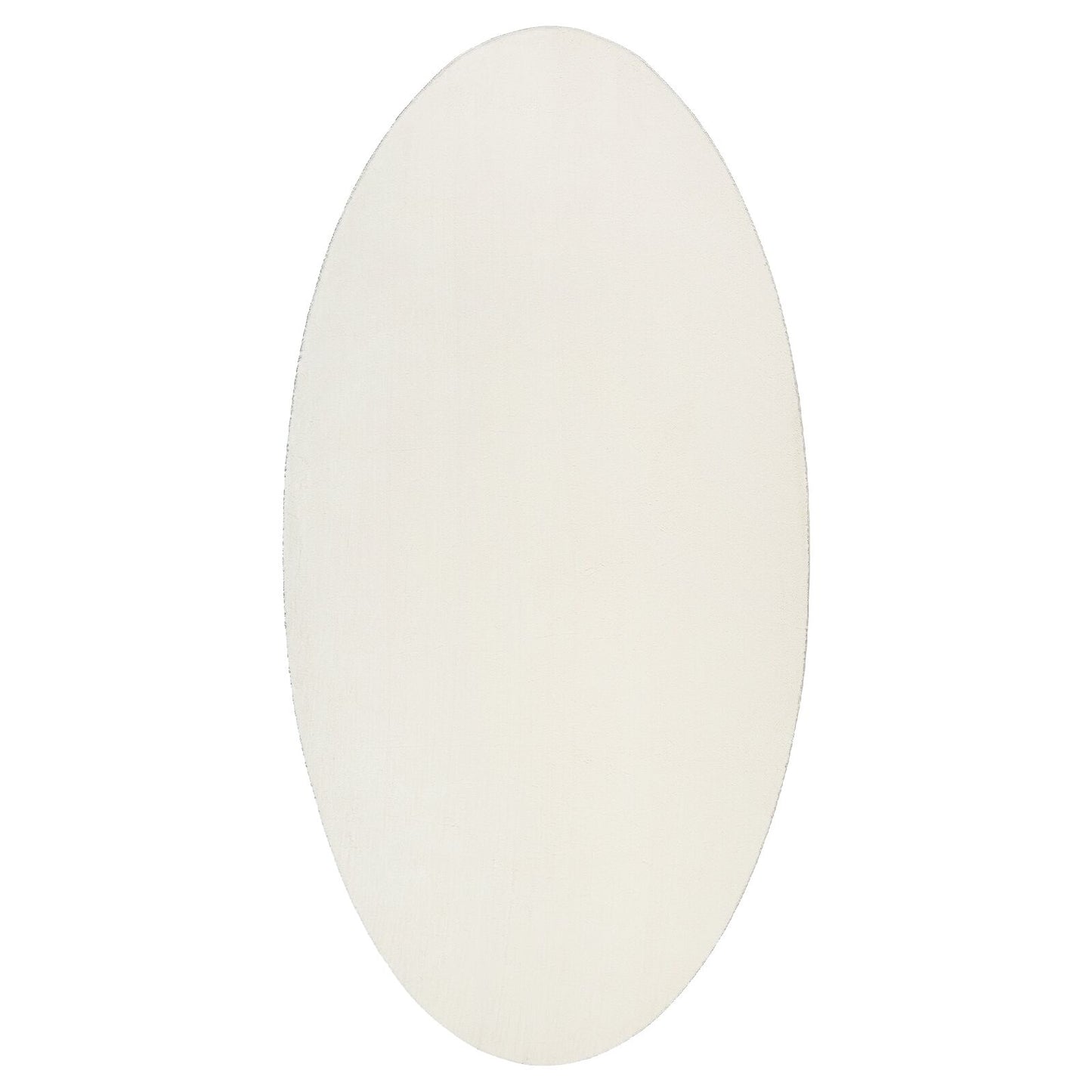 Vloerkleden Polyester Ovaal Vloerkleed Ovaal Crème 80 x 150 cm